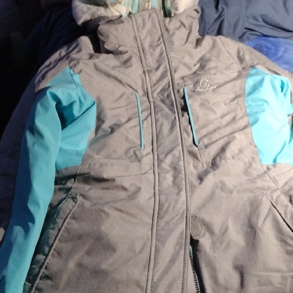 Gerry Gray And Light Blue Winter Jacket